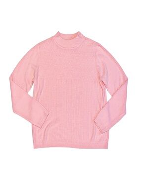 STUDIO WORKS Women's Pink Long Sleeve Sweater